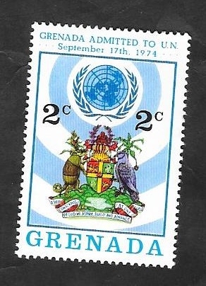 587 - Admisión de Grenada a Naciones Unidas, escudo de armas de Grenada