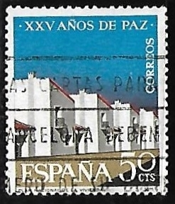 XXV años de Paz Española - Nuevos poblados