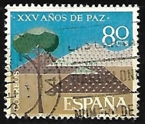 XXV años de Paz Española - Repoblacion forestal