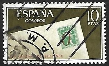 Dia mundial del sello 1966 - Signo de porteo de Alicante