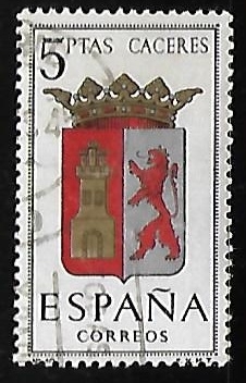 Escudos de las capitales de  provincia españoles -  Caceres 