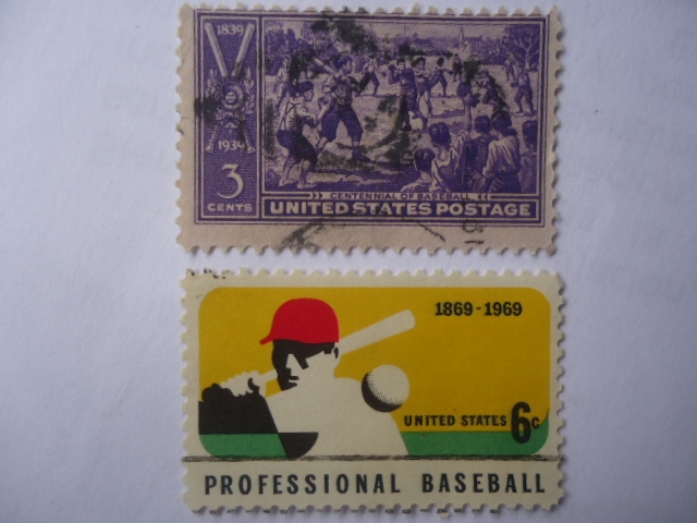Centenario del Béisbol 1839-1939 y Centenario del béisbol profesional 1869-1969