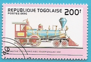 Locomotora tipo Norris con tender Inglés 1866