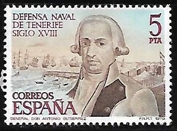 Defensa Naval de Tenerife. Siglo XVIII  - Antonio Guitierrez