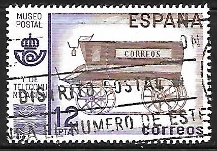 Museo Postal - Furgón de correo del siglo XIX