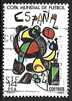 Copa Mundial de Futbol - Cartel anunciador, obra de Joan Miró