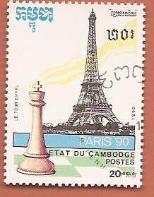 Campeonato del mundo de ajedrez - Paris 90 - Torre Eiffel