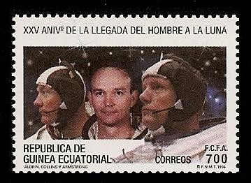 XXV anivº llegada hombre a la Luna -Astronautas-Armstrong, Aldrin y Collins