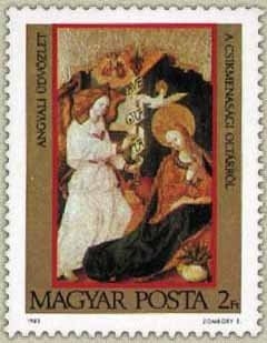 Annunciation from altar of Csíkmenaság