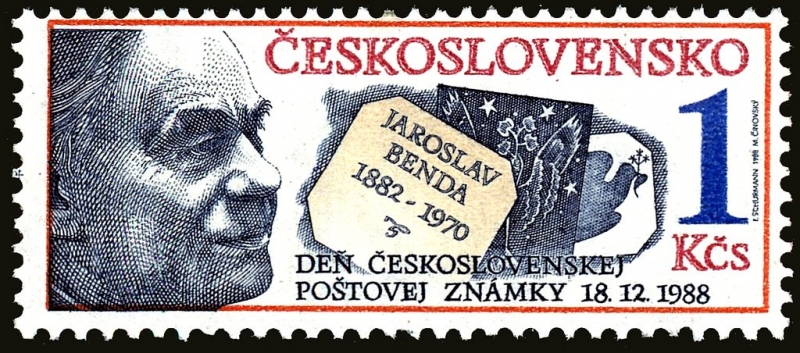 Día del Sello, Jaroslav Benda (1882-1970), diseñadora e illustradora de sellos