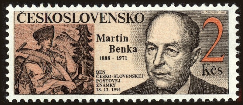 Día del Sello, Martin Benka (1888-1971), grabador de sellos