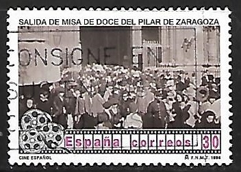 Cine Español -Salida de misa de doce del Pilar de Zaragoza