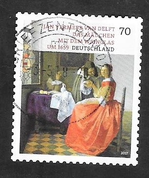 3071 - Jan Vermeer van Delft, La chica de la copa de vino