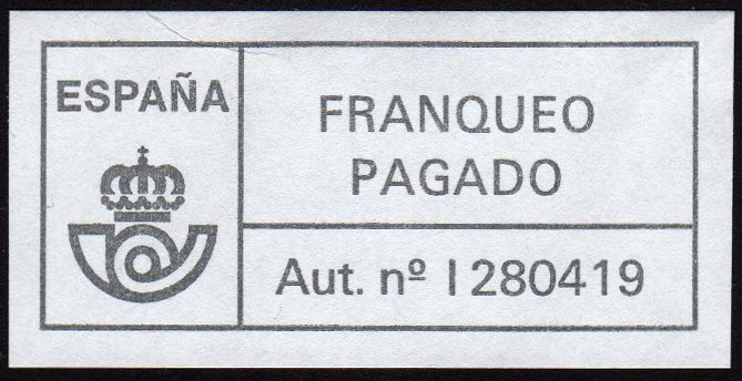 COL-FRANQUEO PAGADO - AUT. Nº I 280419