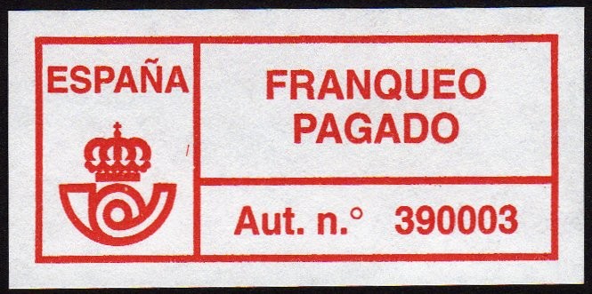 COL-FRANQUEO PAGADO - AUT. Nº 390003