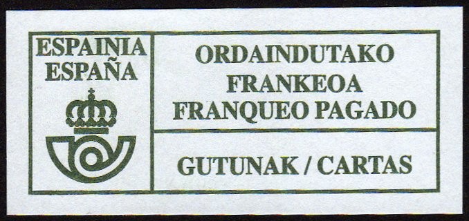 COL- ORDAINDUTAKO FRANKEOA / FRANQUEO PAGADO