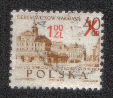 700.º aniversario de Varsovia, antiguo ayuntamiento, siglo XVIII