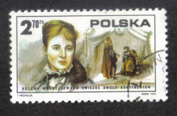 Revolución estadounidense, bicentenario, Helena Modrzejewska (1840-1909), actriz polaca, 1877