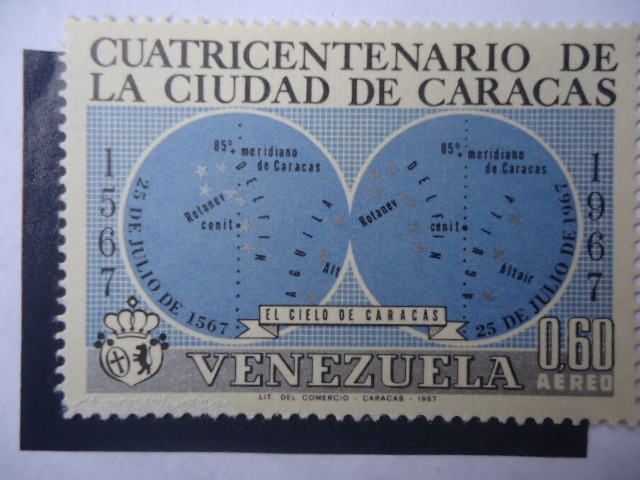 Cuatricentenario de la Ciudad de Caracas, 1567-1967 - Constelación sobre Caracas