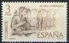 ESPAÑA 1974 2186 Sello Roma - Hispania Marco Valerio Marcial Spain Usado
