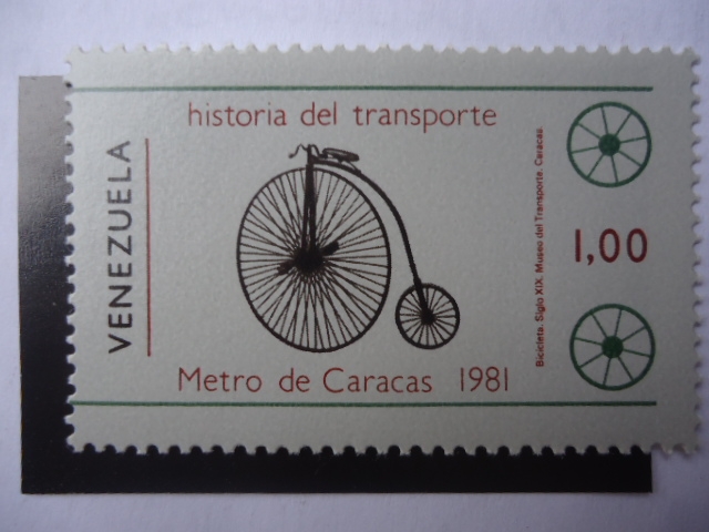 Historia del Transporte - Metro de Caracas - Bicicleta