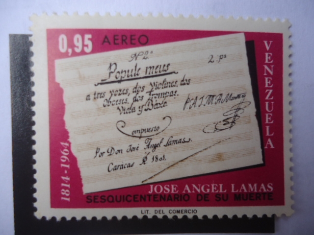 José Ángel Lamas (1775-1814)- Sesquicentenario de su Muerte, 1814 al 1964 
