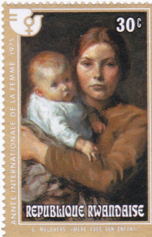 pintura- madre con su hijo