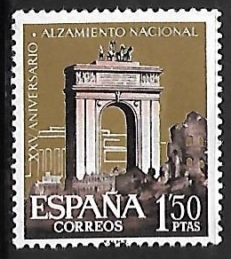  XXV aniversario del Alzamiento Nacional - Arco de triunfo