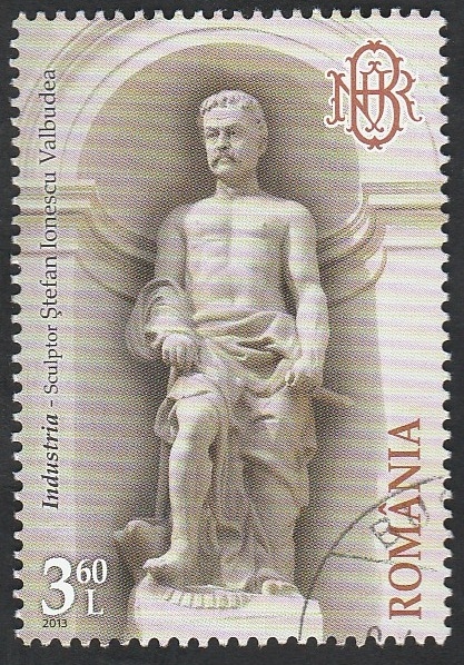 5725 - Palacio de la Banca nacional de Rumania, dios de la Industria