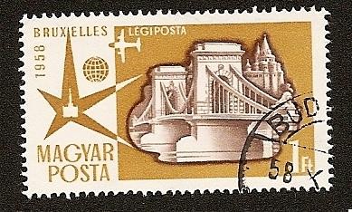 Expo de Bruselas 1958 - Puente de las Cadenas de Budapest