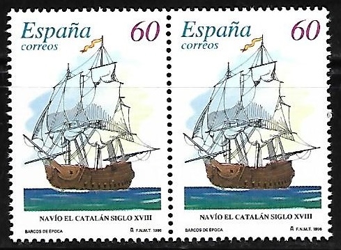 Barcos de época - Navío El Catalán siglo XVIII