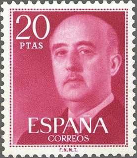 ESPAÑA 1974 2228 Sello Nuevo General Franco 20pts Spain