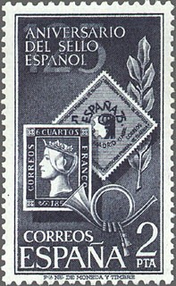 ESPAÑA 1975 2232 Sello Nuevo 125 Aniversario Sello Español Alegorías