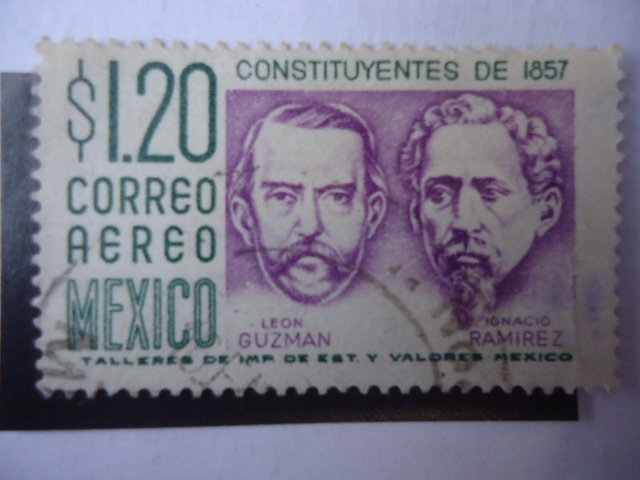 Constitució del 1857 - Constituyentes: Leon Guzman (---,1884) Ignacio Ramirez (1818-1878)