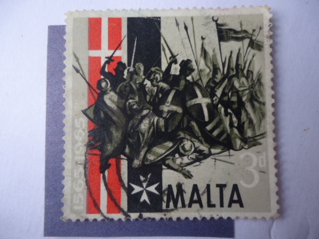 escena de Batalla - 400° Aniversario del Gran Sitio de Malta (1565-1965)