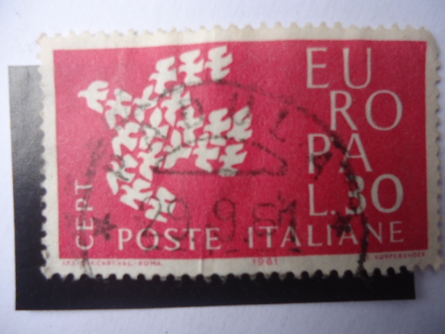 Europa - C.E.P.T. 1961 - Palomas. Palomas Mensajeras-Servicio Postal