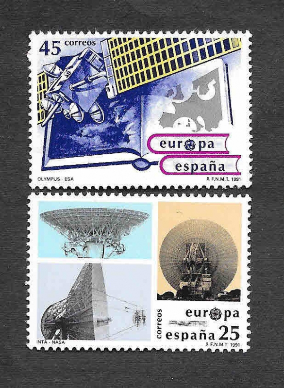Edf 3116-3117 - EUROPA CEPT. Espacial