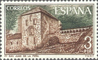 ESPAÑA 1975 2297 Sello Nuevo Monasterio San Juan de la Peña Vista General Spain c/señal charnela