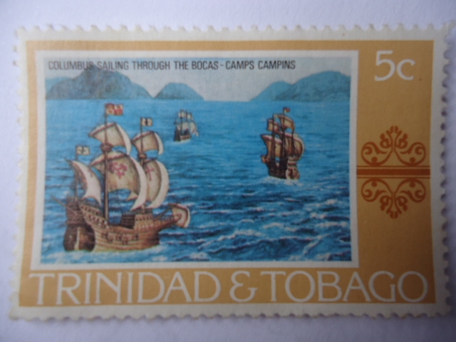 Cristóbal Colón navegando las Bocas - Las tres Calaveras.