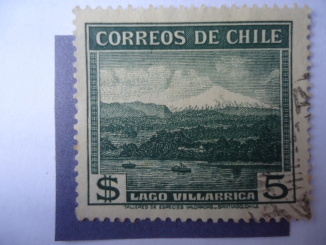 Lago Villarrica o Mallolafquén (en Villarica y Pucón) Correo Aéreo Tipo 1934