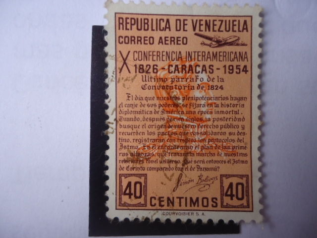 X Conferencia Interamericana 1826-1954 Caracas