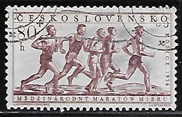 Marathon race, Kosice, 1956