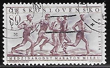 Marathon race, Kosice, 1956
