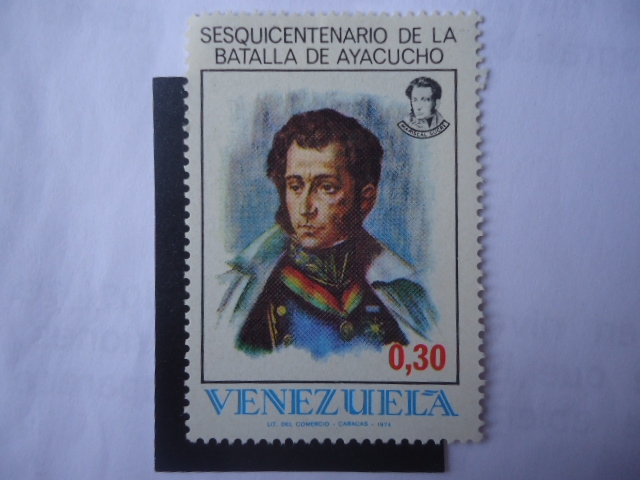 Sesquicentenario de la Batalla de Ayacucho-Perú(9 Dic.1824) Antonio José de Sucre (1795-1930)