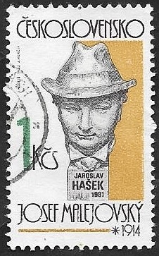 2507 - Escultura de Jaroslav Hasek de Josef Malejovsky