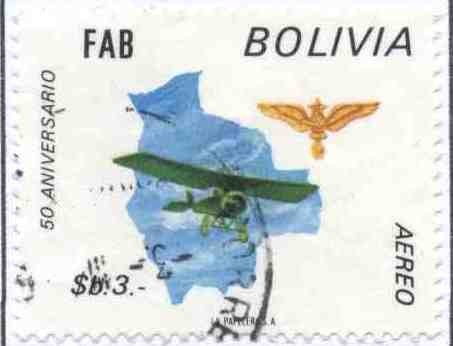 Homenaje al cincuentenario de la Fuerza Aerea boliviana