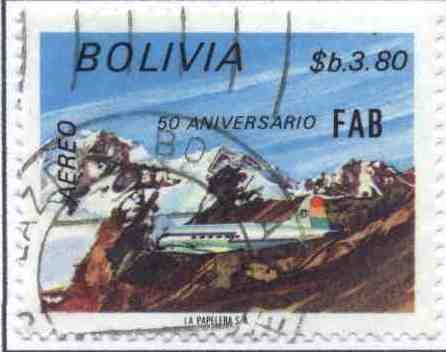 Homenaje al cincuentenario de la Fuerza Aerea boliviana