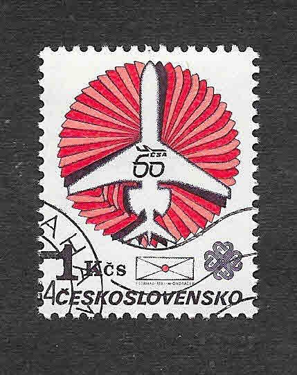 2473 - 60ª Aniversario de las Líneas Aéreas Checoslovaquas