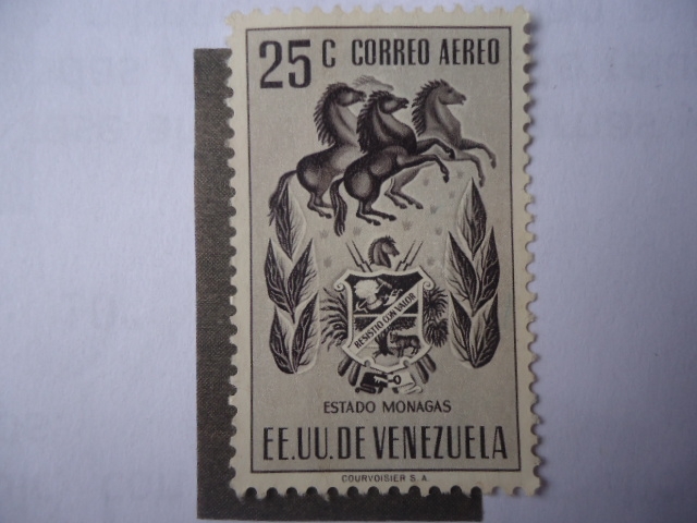 EE.UU. de Venezuela - Estado Monagas - Escudo de Armas.