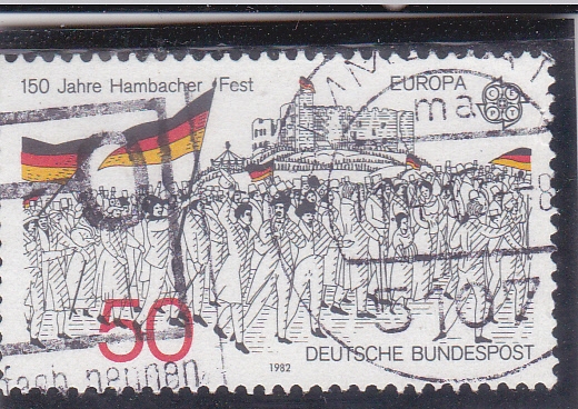 EUROPA CEPT- 150 ANIVERSARIO FESTIVAL DE HAMBACHER